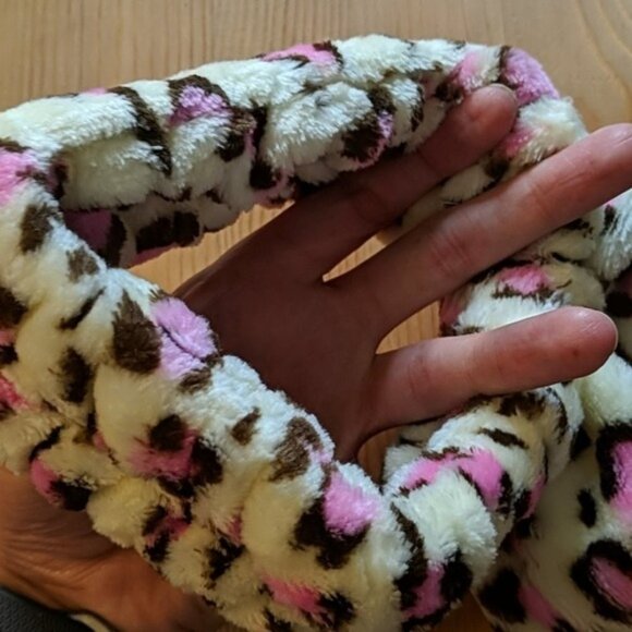 Hairband pink and white leopard print - Picture 4 of 5